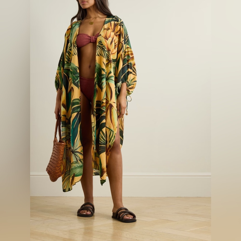 Farm Rio: Tropical Print Swim Cover-Up